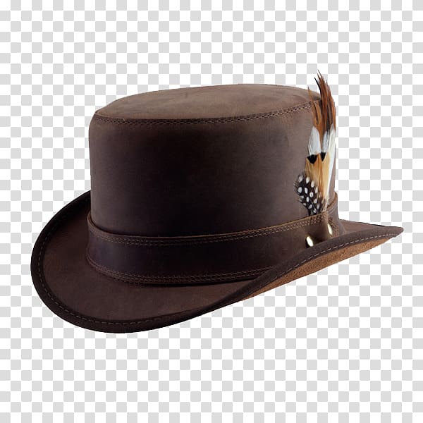 Top hat Leather Fedora Bowler hat, Hat transparent background PNG clipart