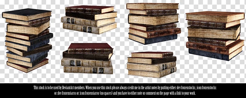 Book Stack Rendering, Vintage books sets of plans transparent background PNG clipart