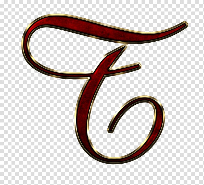 red letter F , Capital Letter T Red transparent background PNG clipart