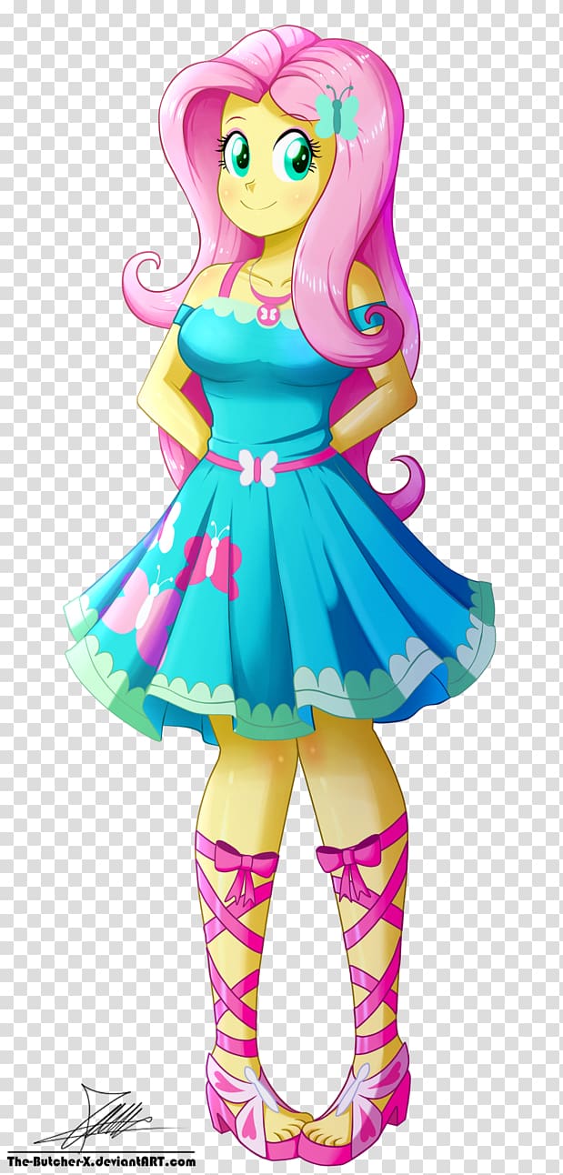 Fluttershy My Little Pony: Equestria Girls , Cloer Page Equestria Girls Fluttershy Dress transparent background PNG clipart