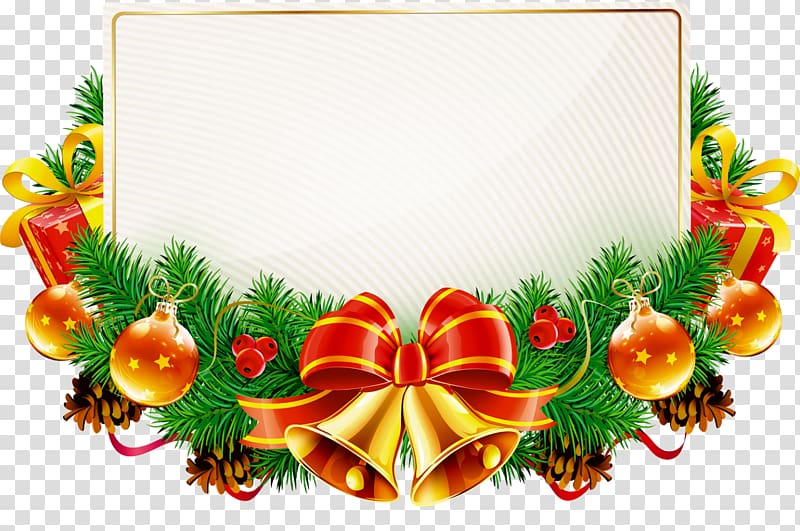 Christmas decoration Tinsel Frames , christmas transparent background PNG clipart
