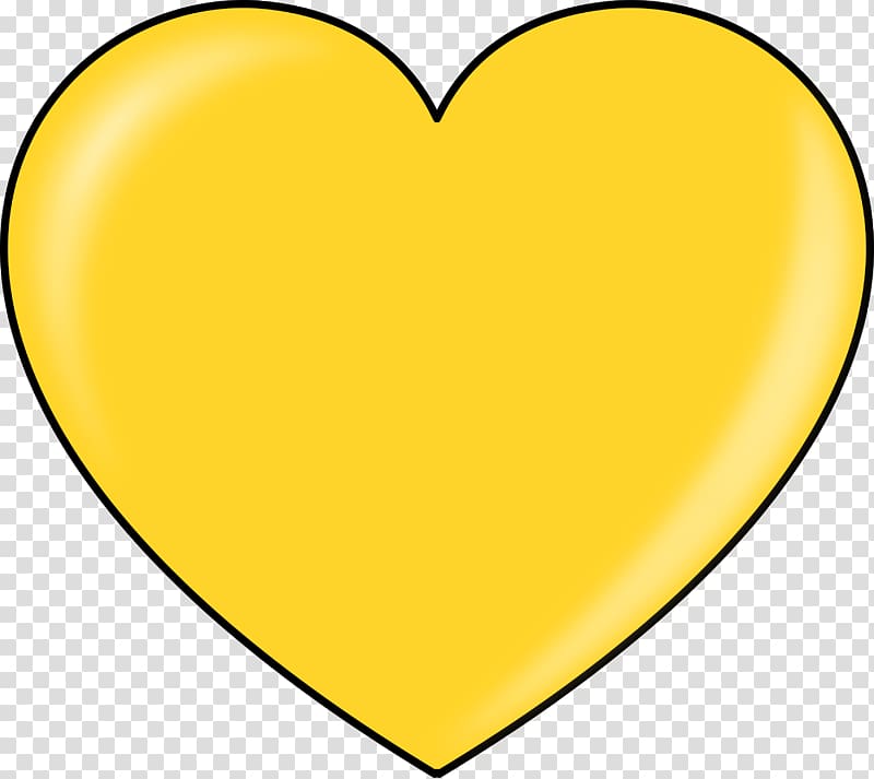 Heart Gold Valentines Day , Yellow Heart transparent background PNG clipart