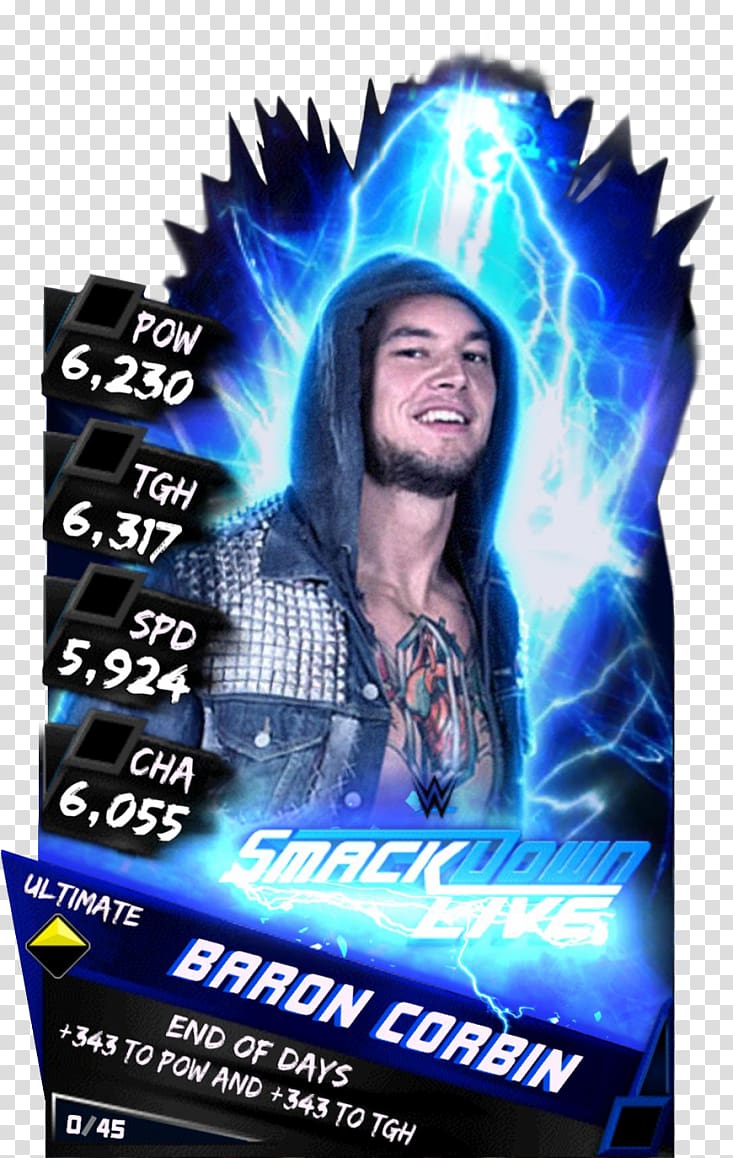 Baron Corbin WWE SuperCard WWE SmackDown SummerSlam Money in the Bank ladder match, wwe transparent background PNG clipart