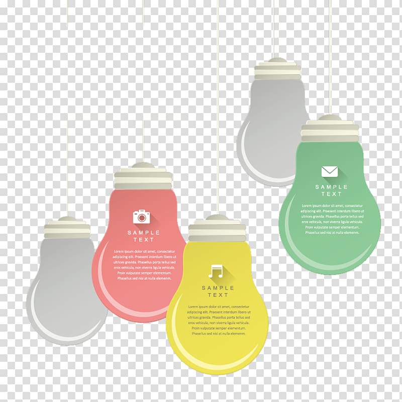 Paper Infographic, Floating Lamp transparent background PNG clipart