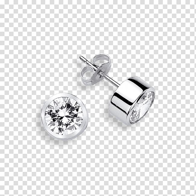 Earring Body Jewellery Silver Product design, big stud earrings for men transparent background PNG clipart