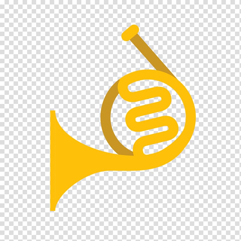 Mellophone Logo Trumpet, big horn transparent background PNG clipart