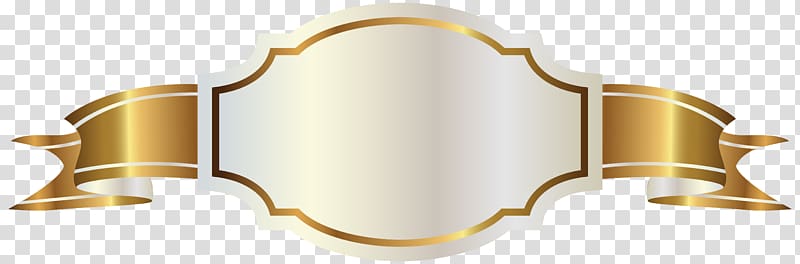 Gold Ribbon PNG Transparent Clip Art Image​