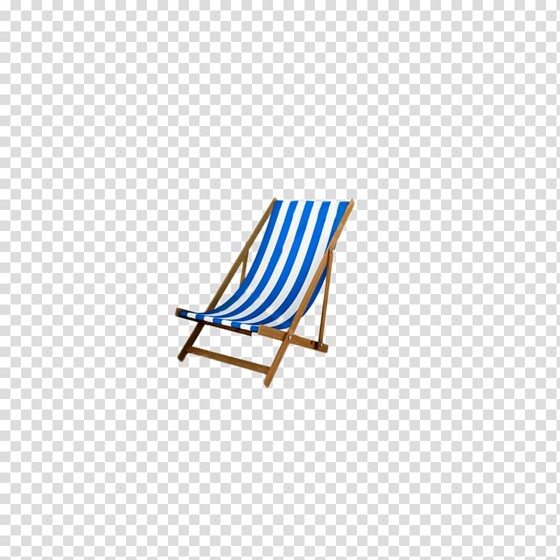 blue and white folding chair illustration, Deckchair Umbrella Beach Ball Chair, lounge chair transparent background PNG clipart