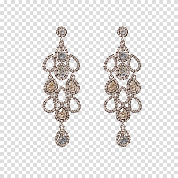 Earring Rosé Jewellery Swarovski AG Champagne, rose transparent background PNG clipart