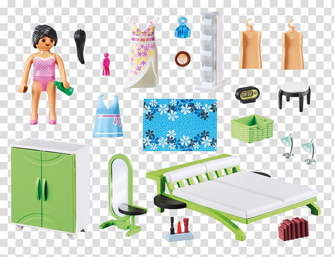 PLAYMOBIL Bedroom Set Building Playmobil Modern House, toy transparent background PNG clipart