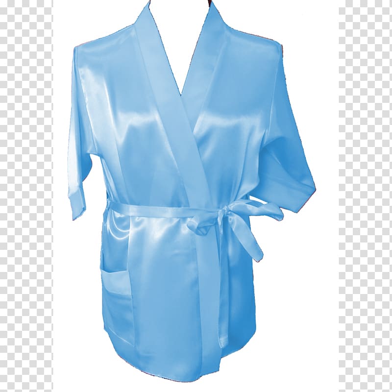 Bathrobe Sleeve Dress Gown, silk satin transparent background PNG clipart