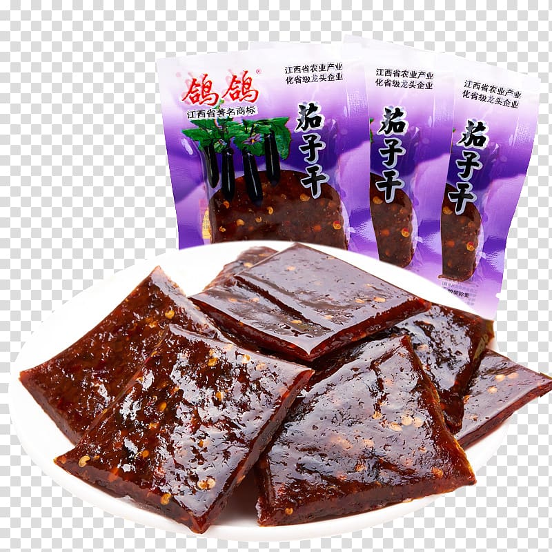 Jiangxi Chocolate brownie Snack Food Pungency, Pigeon pigeon eggplant dry transparent background PNG clipart