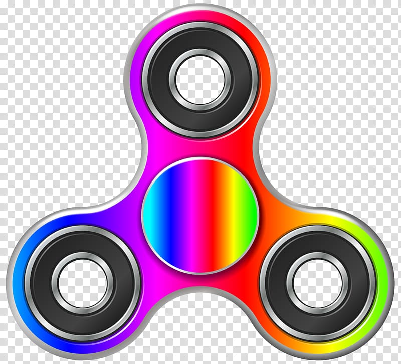 multicolored 3-blade fidget spinner illustration, Fidget spinner Game Fidgeting , fidget spinner transparent background PNG clipart