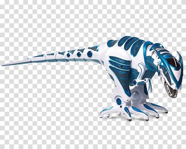 Velociraptor Roboraptor Robot Toy RoboSapien, blue dinosaur transparent background PNG clipart