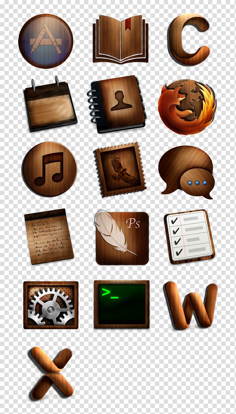 wooden pattern icon material mobile phone system transparent background PNG clipart
