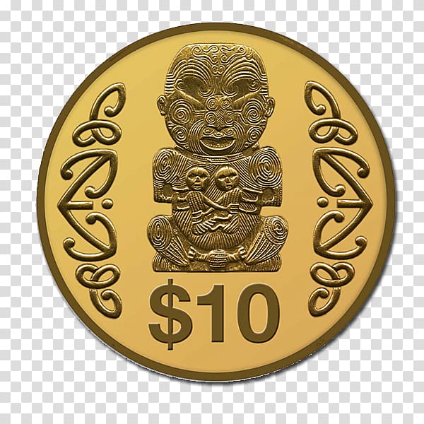 New Zealand dollar Gold coin Gold coin, gold coins transparent background PNG clipart