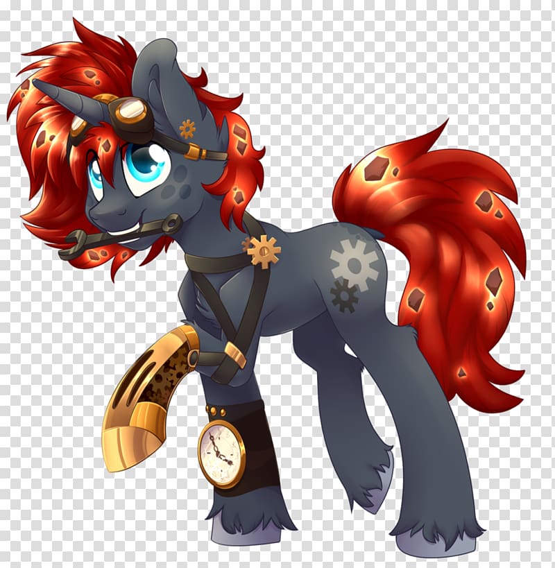 Drawing Pony Chibi, magma transparent background PNG clipart