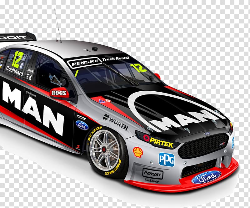 Supercars Championship World Rally Car DJR Team Penske Ford Falcon, car transparent background PNG clipart