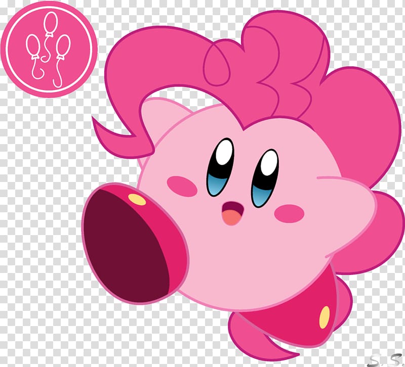 Pinkie Pie Kirby Applejack Twilight Sparkle Fluttershy, Kirby transparent background PNG clipart