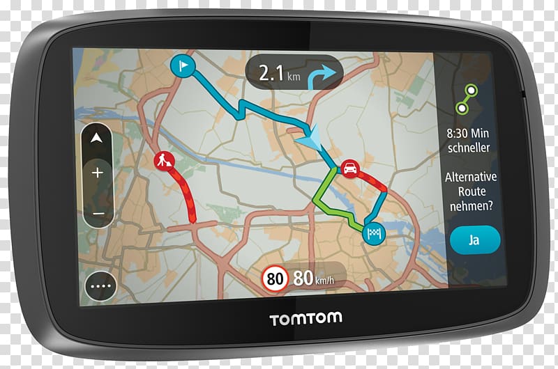 GPS Navigation Systems Car TomTom GO 500 Satellite navigation, car transparent background PNG clipart