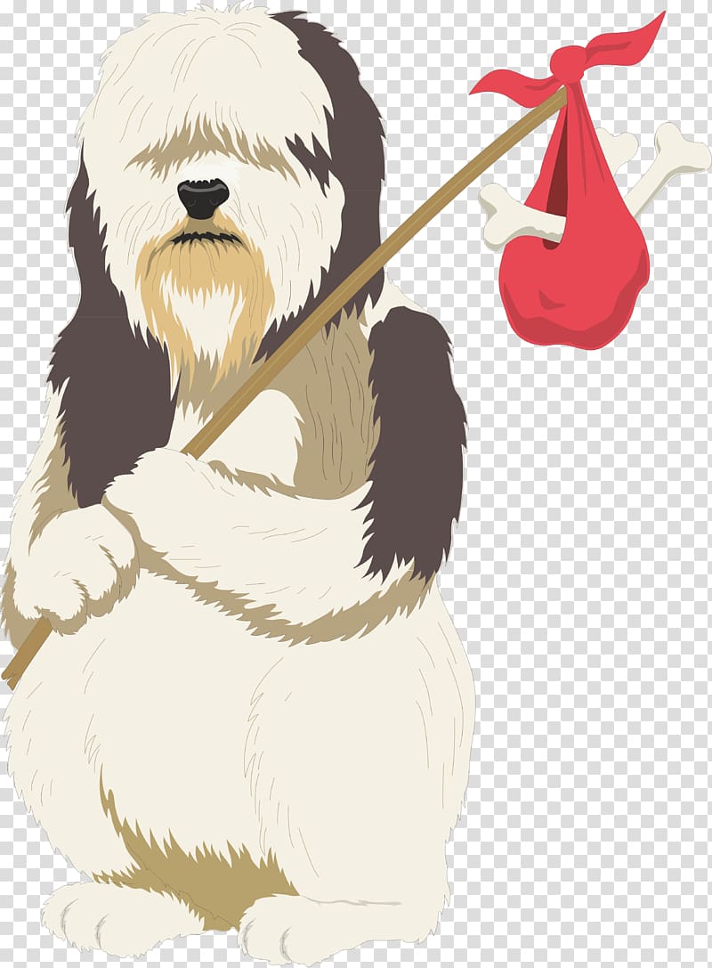 Old English Sheepdog Puppy Cartoon Pet , poodle transparent background PNG clipart