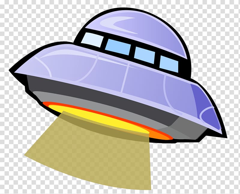Science fiction film Cinema 1970s, cartoon hand-painted flying saucer transparent background PNG clipart