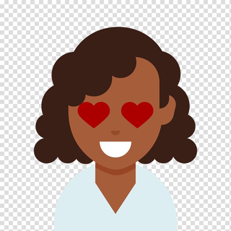 Black hair Hairstyle Emoji Afro-textured hair, IDEA transparent background PNG clipart