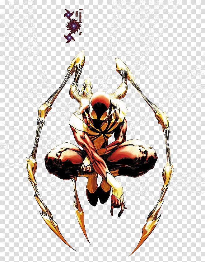 Spider-Man\'s powers and equipment Iron Man Captain America Iron Spider, spider-man transparent background PNG clipart