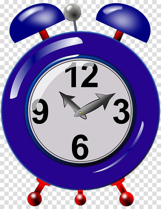 Alarm clock Google Classroom Learning, Blue cartoon alarm clock transparent background PNG clipart