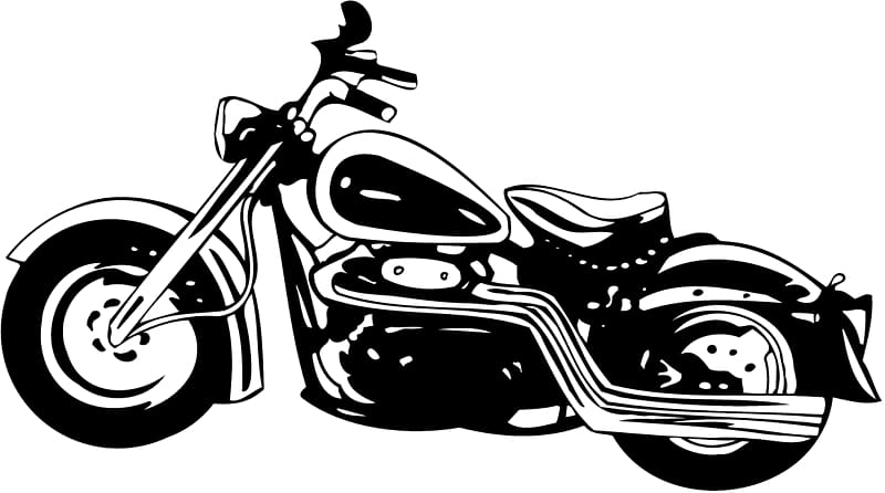 Harley-Davidson Motorcycle , Motorcylce Stencil transparent background PNG clipart