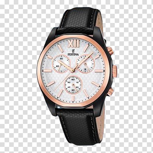 Watch Chronograph Festina Jewellery Leather, watch transparent background PNG clipart