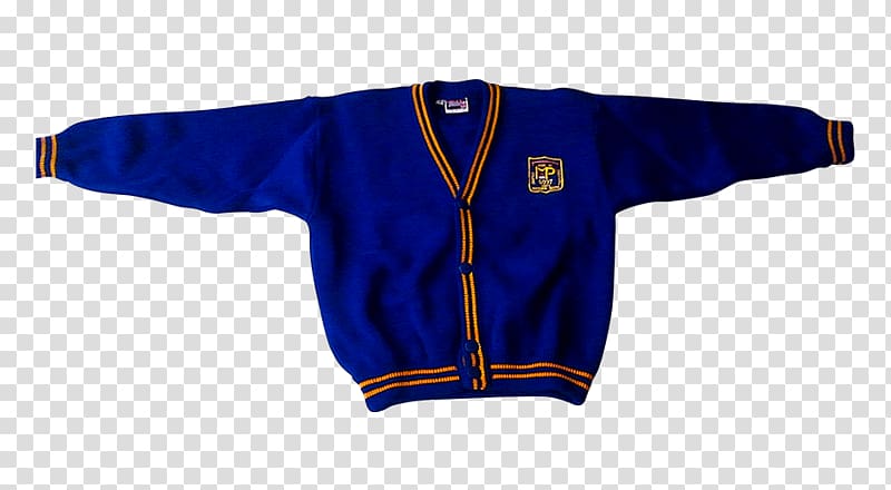 Cardigan School uniform Sweater Blue, Uniform transparent background PNG clipart