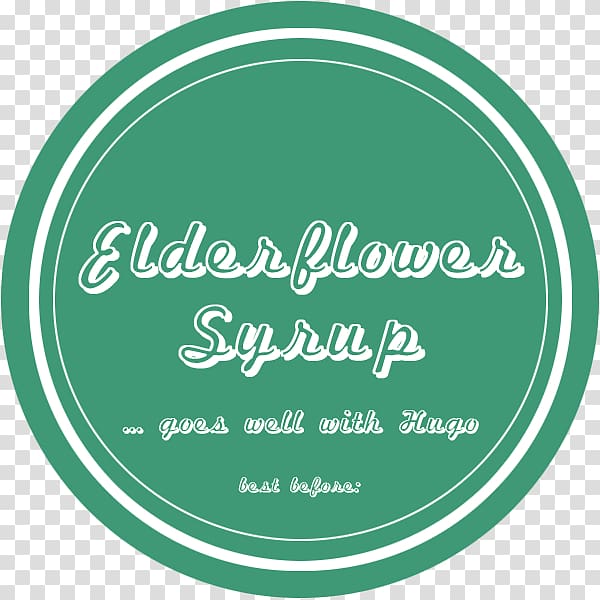 Elderflower cordial Syrup Drink Record label Logo, summer label transparent background PNG clipart