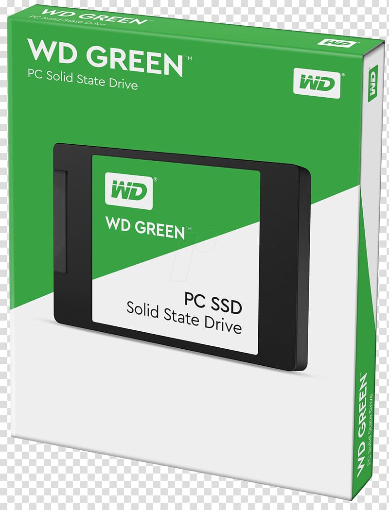 Solid-state drive Hard Drives Serial ATA SSD WD Green 3D M.2 SATAIII 2280 Western Digital, Solid-state Drive transparent background PNG clipart