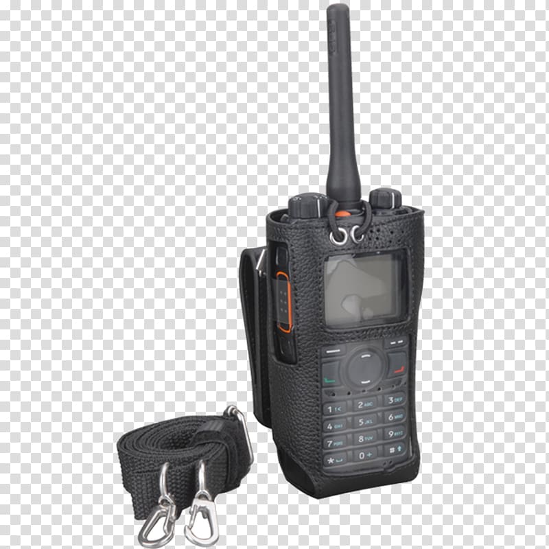 Two-way radio Digital mobile radio Hytera Terrestrial Trunked Radio Case, walkie talkie transparent background PNG clipart