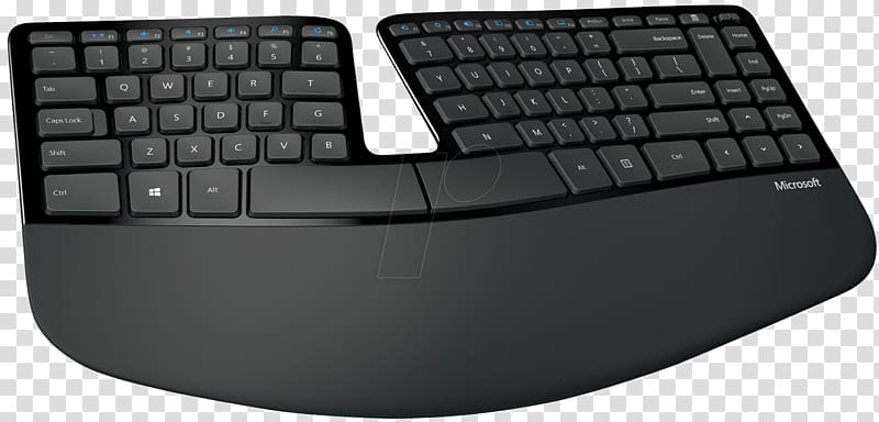 Computer keyboard Computer mouse Ergonomic keyboard Numeric Keypads Desktop Computers, keyboard transparent background PNG clipart