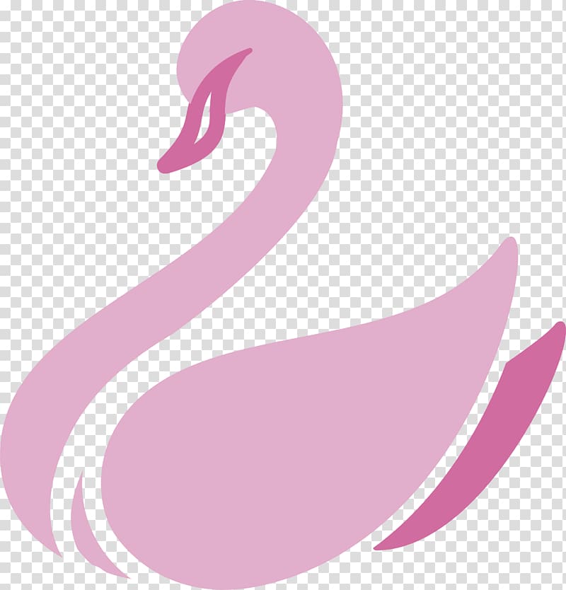 pink bird illustration, Cygnini Icon, PINK SWAN transparent background PNG clipart