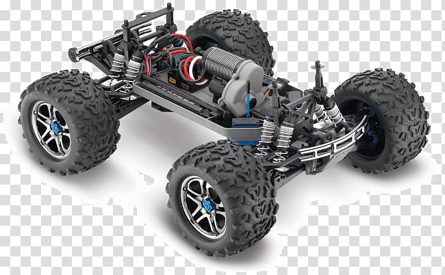 Radio-controlled car Traxxas E-Maxx Brushless Brushless DC electric motor Monster truck, car transparent background PNG clipart