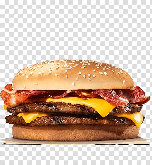 Whopper Cheeseburger Bacon Hamburger TenderCrisp, burger king transparent background PNG clipart