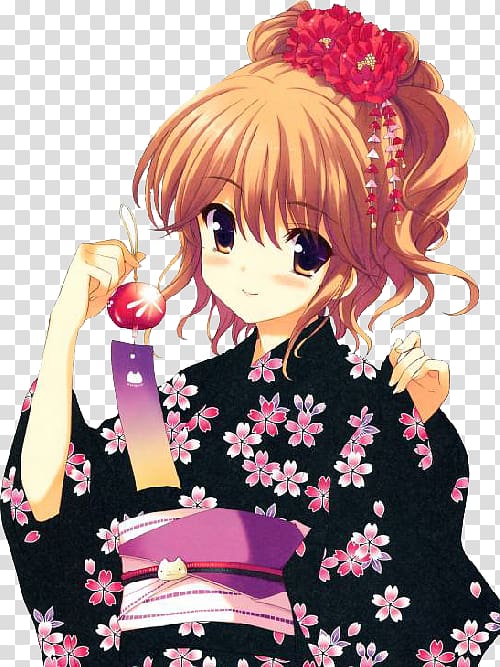 Kimono Fuku alla marinara Manga Anime Cherry blossom, Magical Doremi transparent background PNG clipart
