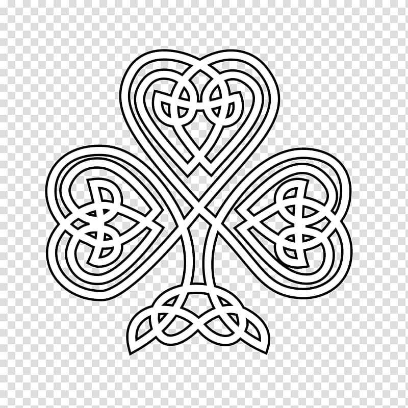 Shamrock Celtic knot Coloring book Celts Celtic art, St Patricks Day Drawings transparent background PNG clipart