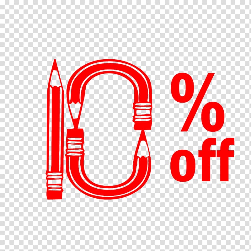 Back to school 10% Off Discount Tag., others transparent background PNG clipart