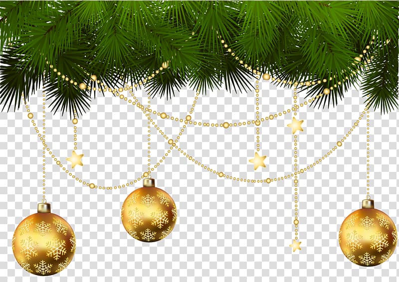 Christmas ornament Tree Branch Christmas decoration, tree transparent background PNG clipart
