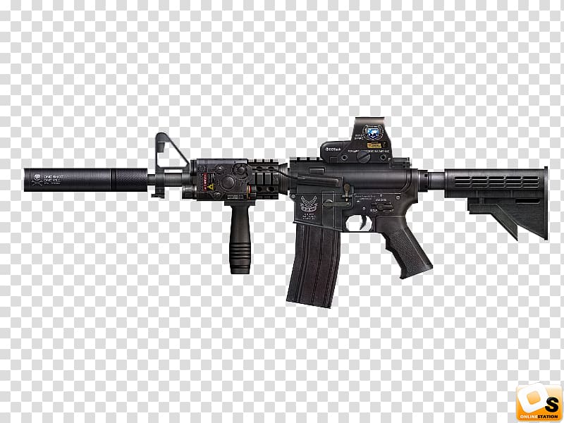 Airsoft Guns M4 carbine M16 rifle, m4a1 transparent background PNG clipart