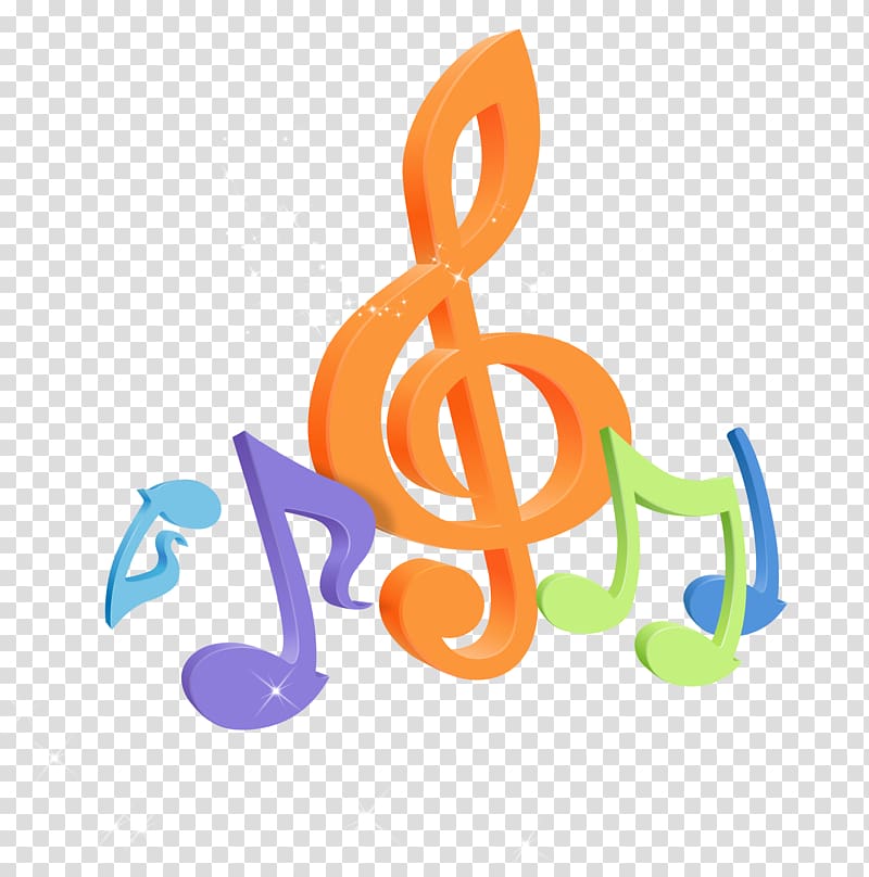Musical note Desktop 4K resolution 1080p, Colorful notes Creative transparent background PNG clipart