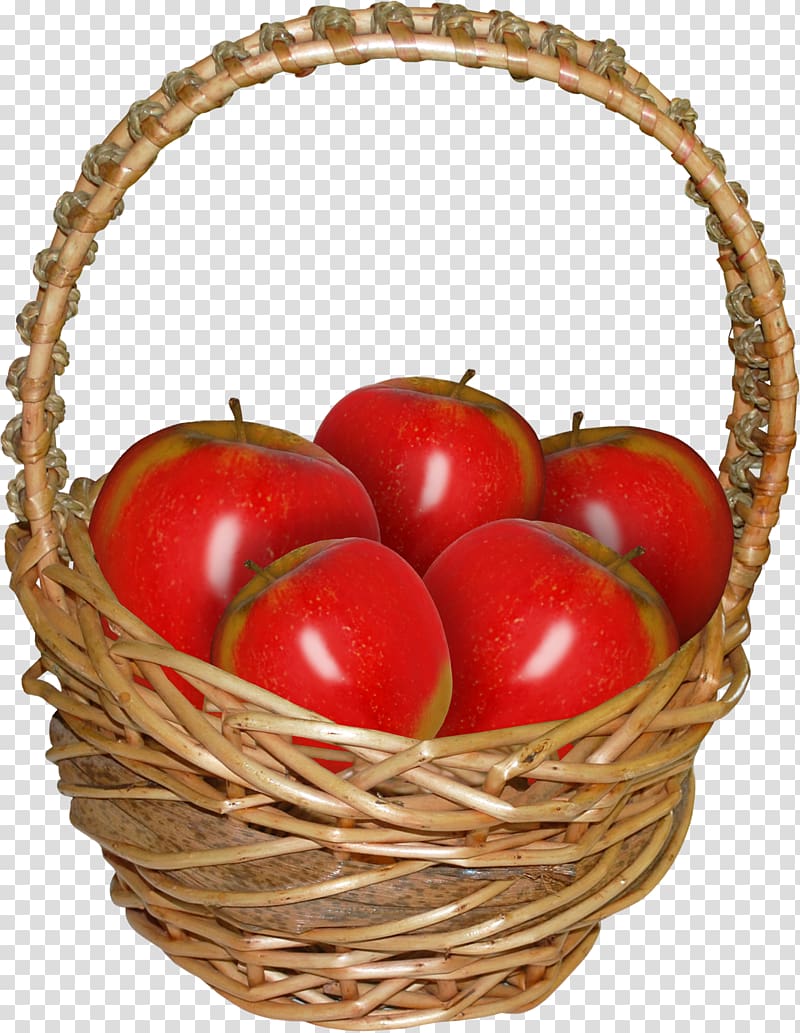 Apple Basket Auglis , A basket of red apples transparent background PNG clipart