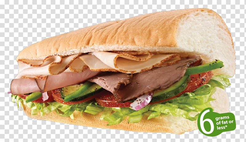 Club sandwich Submarine sandwich Subway Bacon Cheesesteak, subway transparent background PNG clipart