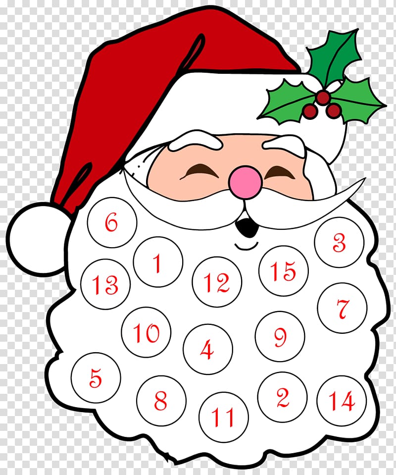 Santa Claus Christmas tree Advent Calendars Christmas ornament, santa claus transparent background PNG clipart