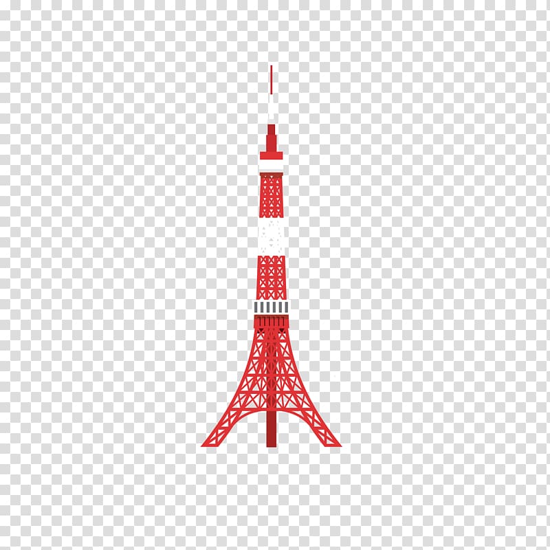 Tokyo Tower illustration, Tokyo Tower Euclidean Icon, Japan Tokyo Tower elements transparent background PNG clipart