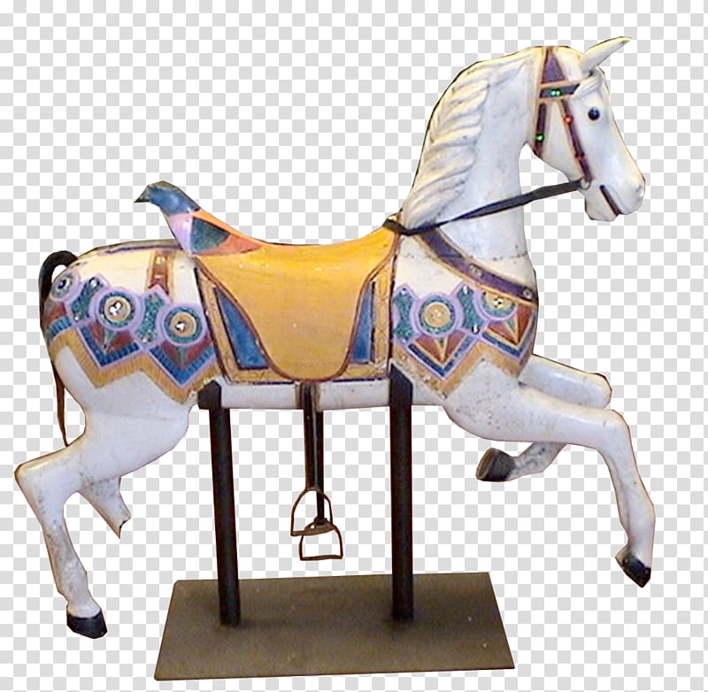Carousel Horse Saddle Halter Rein, horse transparent background PNG clipart